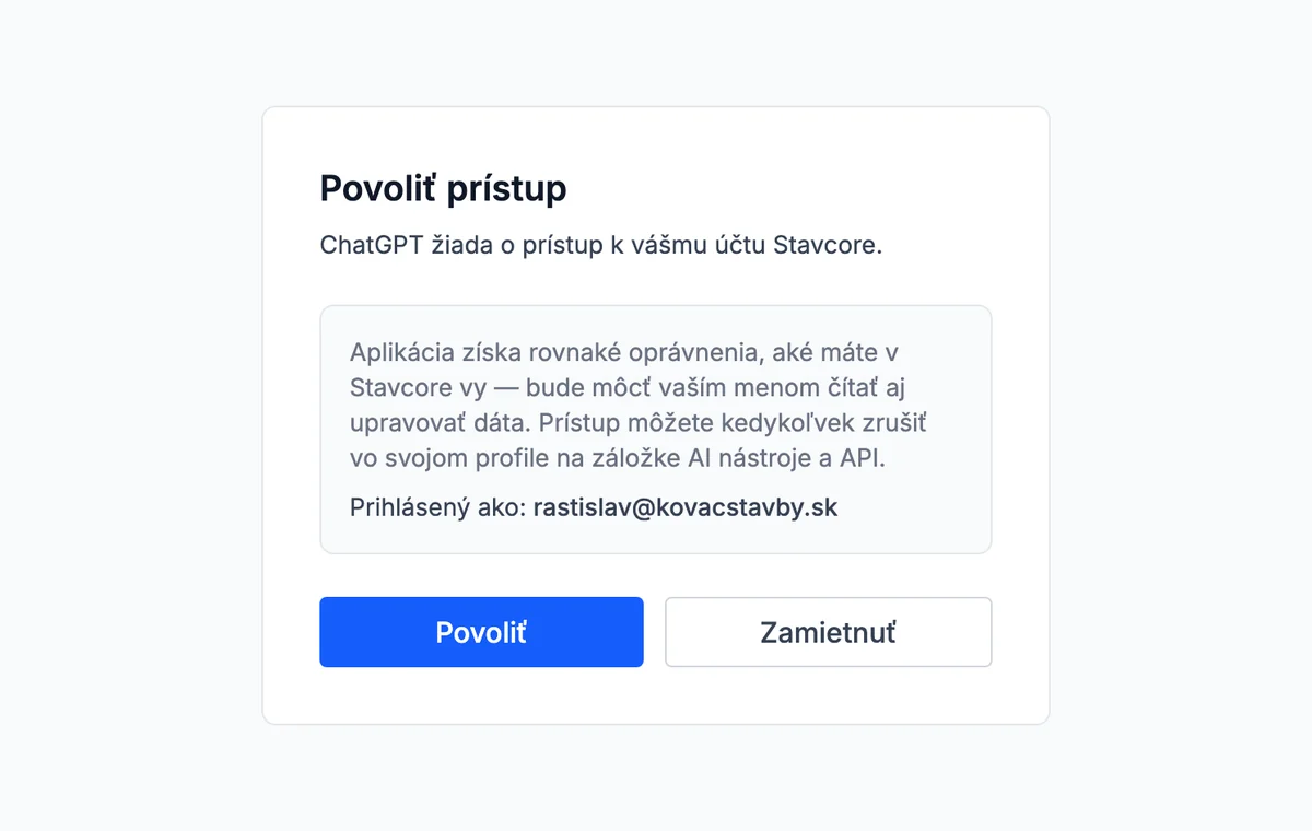 Prístup potvrdíte prihlásením