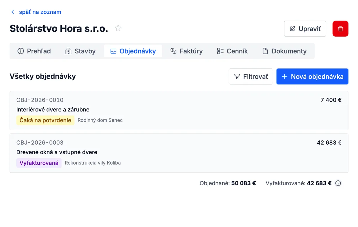 Objednávku odošlete na potvrdenie